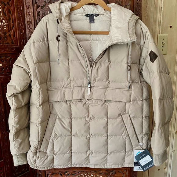 EDDIE BAUER WOMEN’S SIZE MEDIUM EARLY WINTER ANORAK IN STONE - Picture 2 of 15
